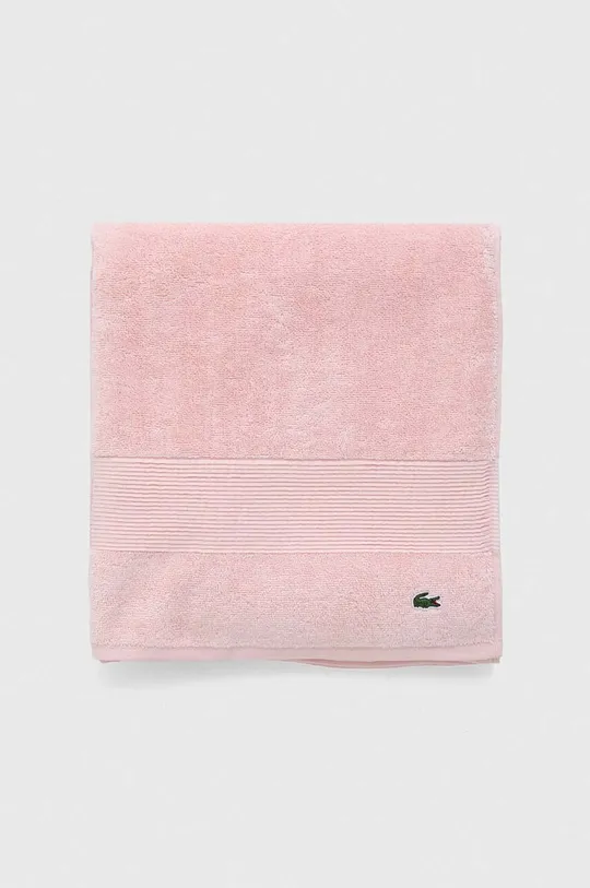 Βαμβακερή πετσέτα Lacoste 70 x 140 cm ροζ