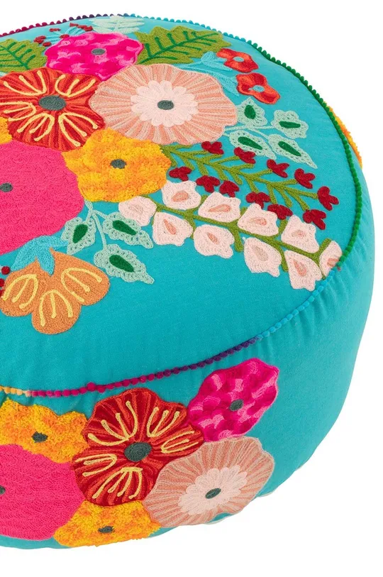 Πουφ J-Line Flowers Embroidery 