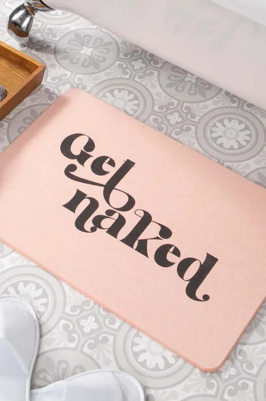 zlatna Prostirka za kupaonicu Artsy Doormats Get Naked