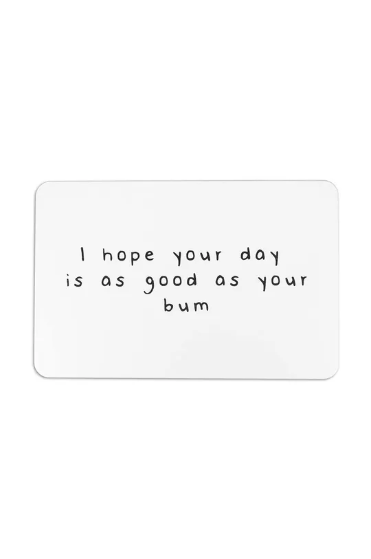 білий Килимок для ванної Artsy Doormats I hope your day is as good as your bum Unisex