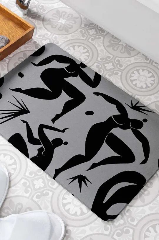 Prostirka za kupaonicu Artsy Doormats Abstract Bodies siva