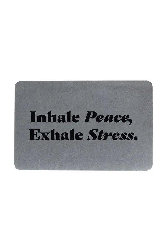 серый Коврик для ванной Artsy Doormats Inhale Peace Exhale Unisex