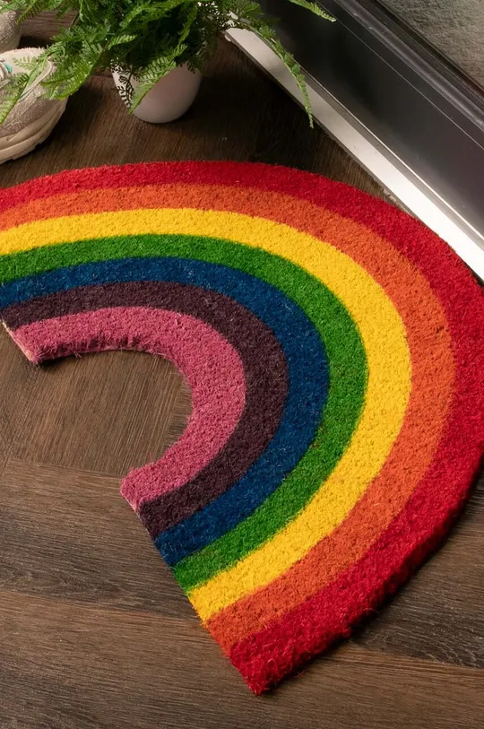 Artsy Doormats wycieraczka Rainbow shaped Włókno kokosowe