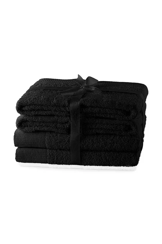 czarny komplet ręczników Amari 6-pack Unisex