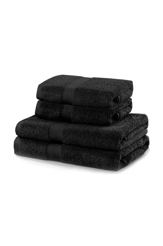 μαύρο Ένα σετ πετσέτες Marina 4-pack Unisex