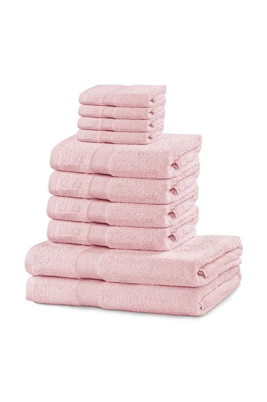różowy zestaw ręczników Marina 10-pack Unisex