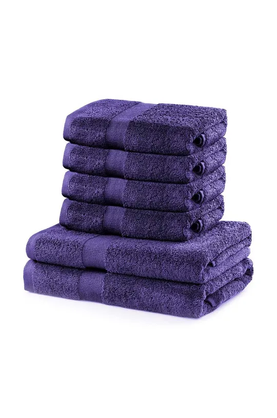 fioletowy zestaw ręczników Marina 6-pack Unisex
