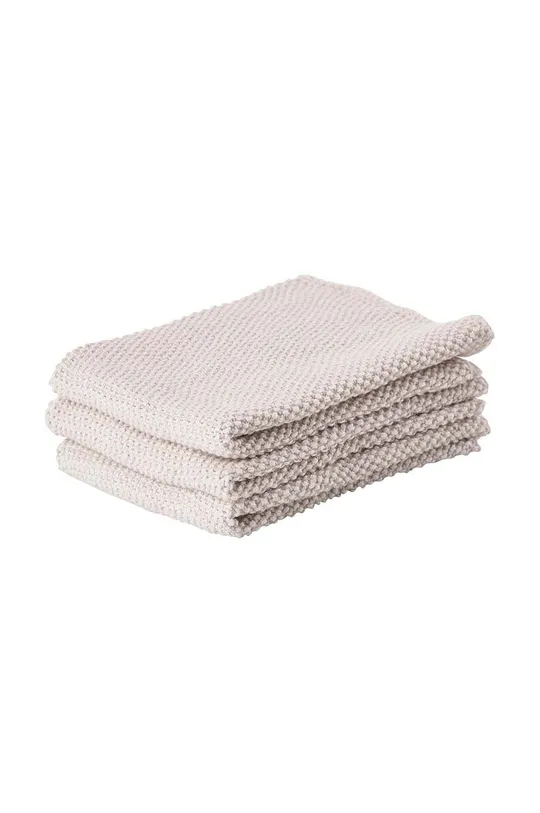 бежевый Хлопковые кухонные полотенца Zone Denmark Comfort 27 x 27 cm 3 шт Unisex