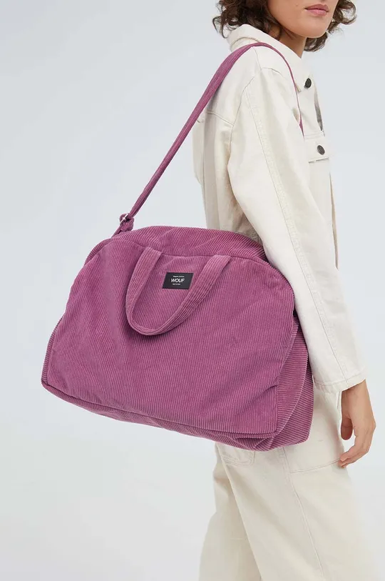 ružová Bavlnená taška WOUF Mauve