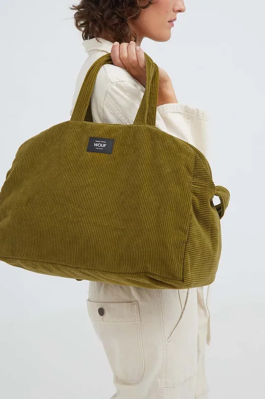 зелений Бавовняна сумка WOUF Olive