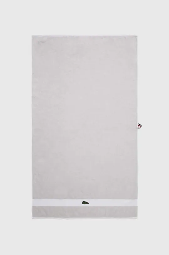белый Хлопковое полотенце Lacoste L Casual Argent 70 x 140 cm Unisex