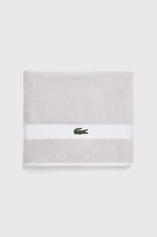 Lacoste asciugamano con aggiunta di lana L Casual Argent 70 x 140 cm bianco