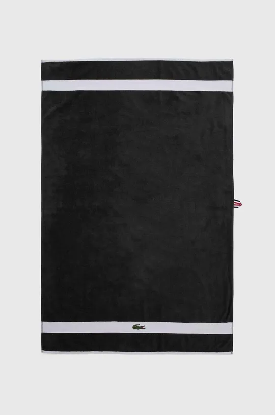szary Lacoste ręcznik bawełniany L Casual Bitume 90 x 150 cm Unisex