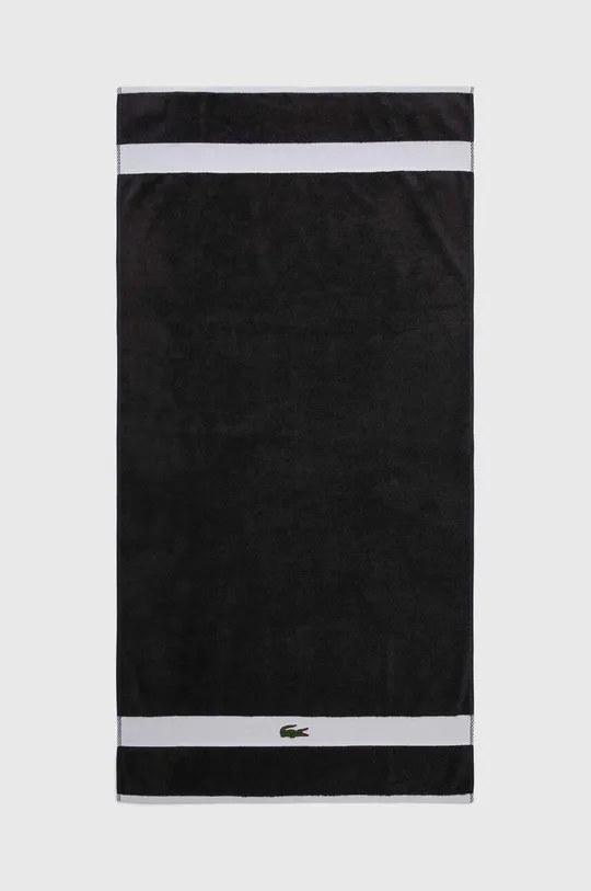 szürke Lacoste pamut törölköző L Casual Bitume 70 x 140 cm Uniszex