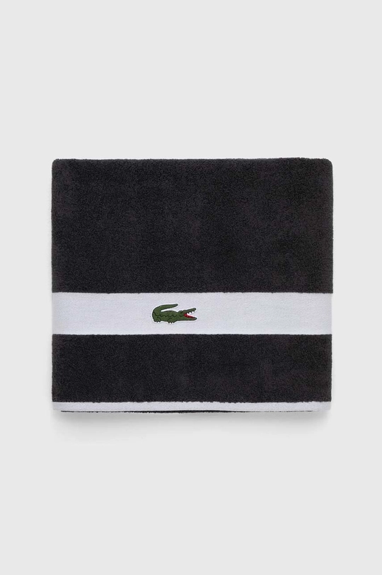 Βαμβακερή πετσέτα Lacoste L Casual Bitume 70 x 140 cm γκρί