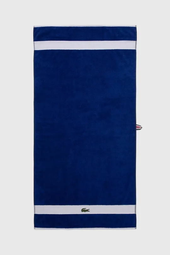 mornarsko modra Bombažna brisača Lacoste L Casual Cosmique 70 x 140 cm Unisex