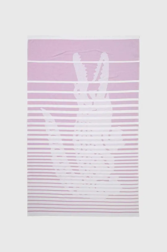 fioletowy Lacoste ręcznik plażowy L Ebastan Gelato 100 x 160 cm Unisex