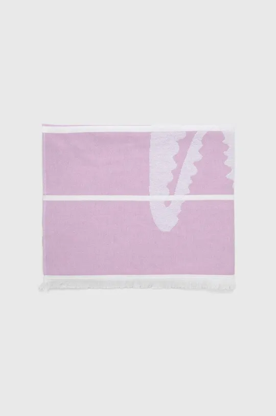 Lacoste ręcznik plażowy L Ebastan Gelato 100 x 160 cm fioletowy