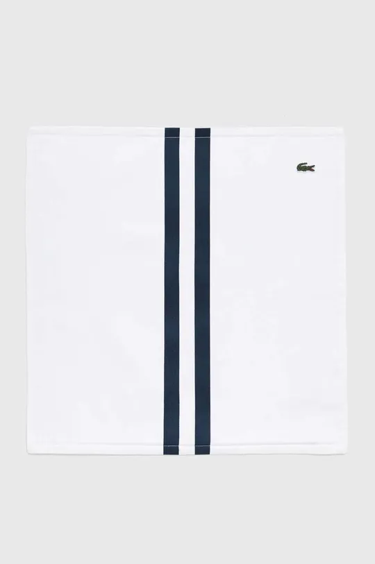 biela Bavlnená obliečka na vankúš Lacoste L Ruban Blanc 45 x 45 cm Unisex