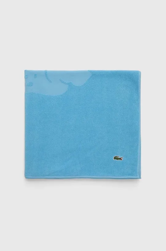 Βαμβακερή πετσέτα Lacoste L Sport Bonnie 90 x 160 cm μπλε