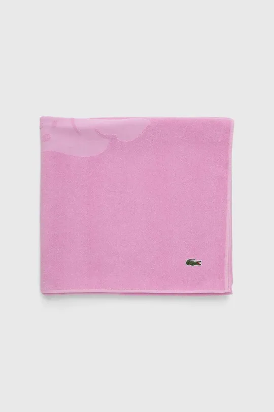 Bombažna brisača Lacoste L Sport Gelato 90 x 160 cm roza