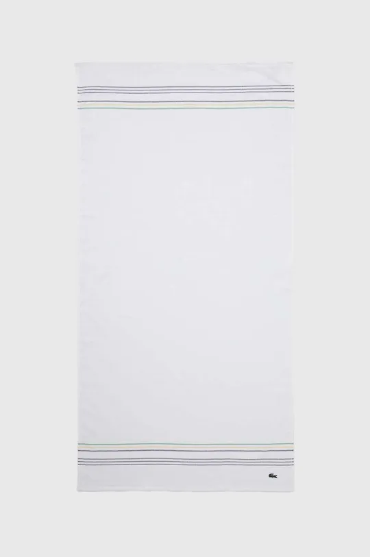 белый Полотенце Lacoste L Timeless Blanc 70 x 140 cm Unisex