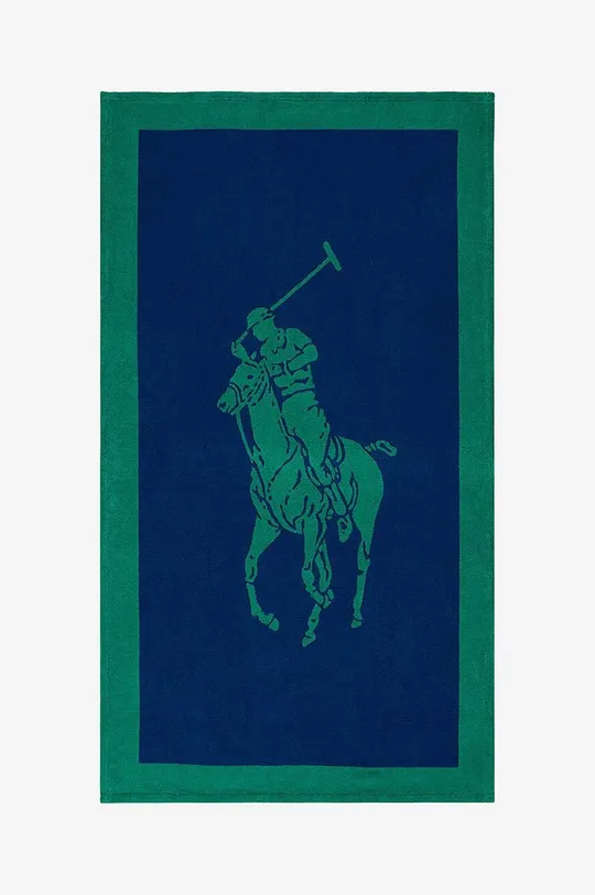 többszínű Ralph Lauren strand törölköző Polo Jacquard Navy / Billiard 100 x 170 cm Uniszex