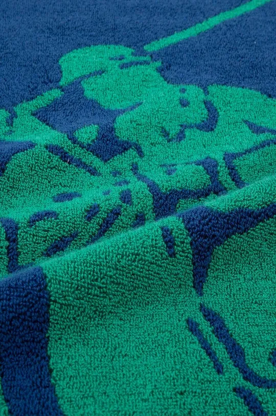 Ralph Lauren strand törölköző Polo Jacquard Navy / Billiard 100 x 170 cm : biopamut