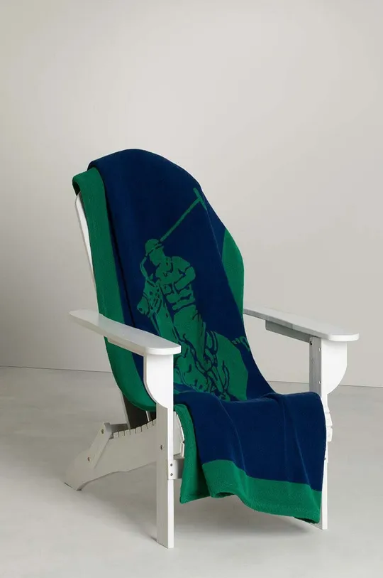 többszínű Ralph Lauren strand törölköző Polo Jacquard Navy / Billiard 100 x 170 cm