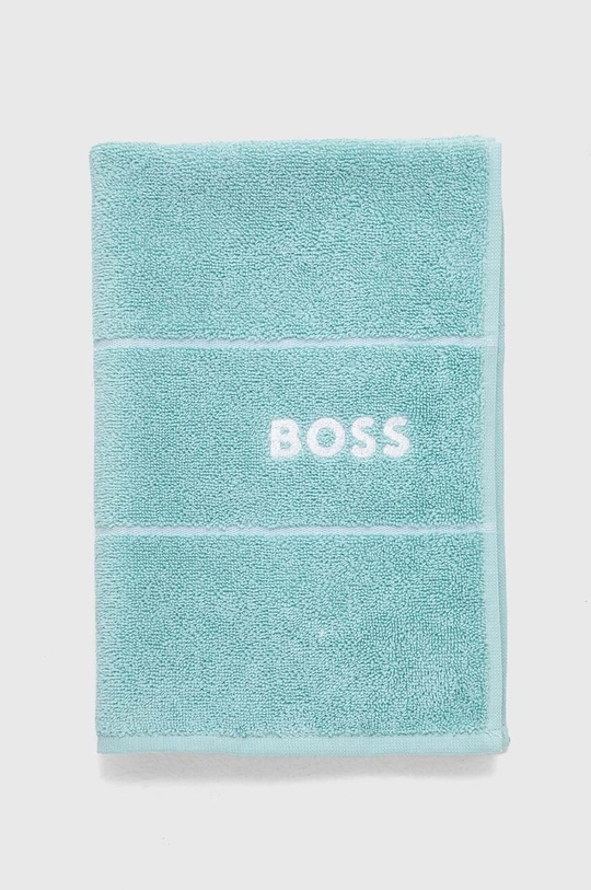 Βαμβακερή πετσέτα BOSS Plain Aruba Blue 40 x 60 cm τιρκουάζ