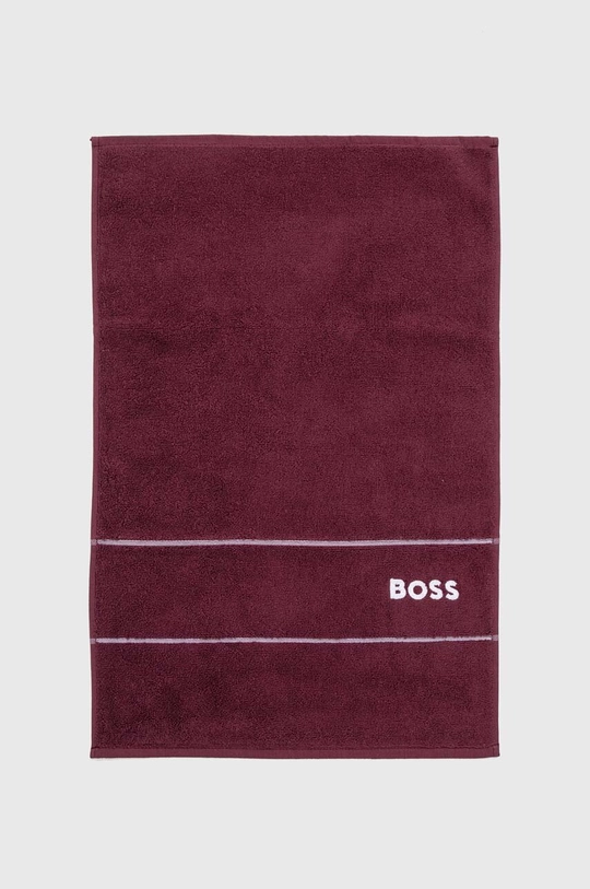 bordo Bombažna brisača BOSS Plain Burgundy 40 x 60 cm Unisex