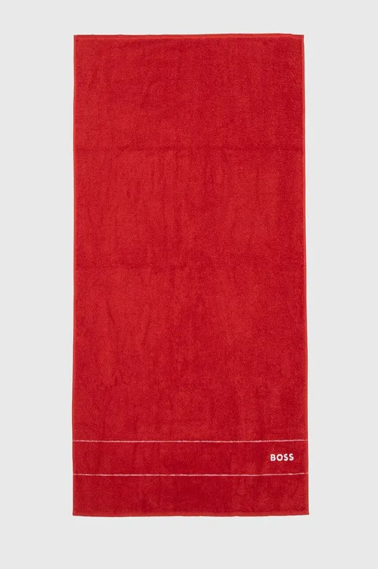 czerwony BOSS ręcznik bawełniany Plain Red 70 x 140 cm Unisex
