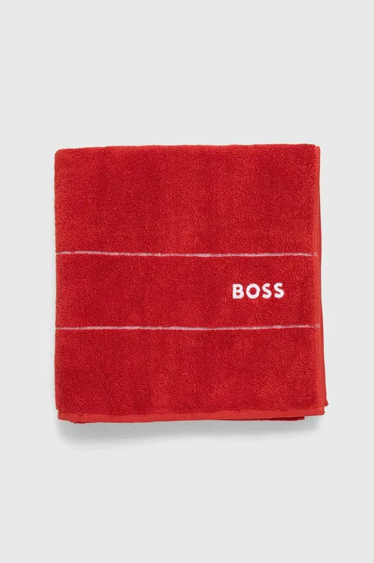 BOSS ręcznik bawełniany Plain Red 70 x 140 cm czerwony