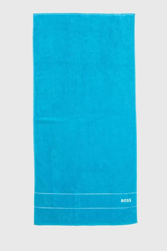 голубой Полотенце BOSS Plain River Blue 70 x 140 cm Unisex