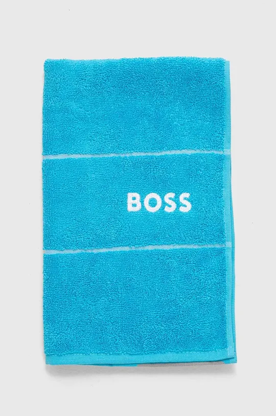 Bombažna brisača BOSS Plain River Blue 40 x 60 cm modra