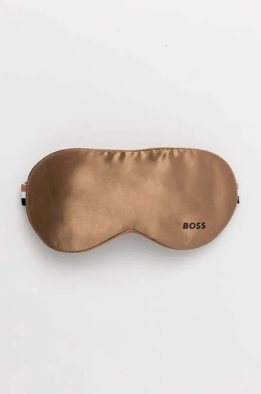 smeđa Svilena maska za spavanje BOSS Unisex