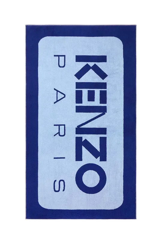 modra Brisača za plažo Kenzo Klabel 90 x 160 cm Unisex