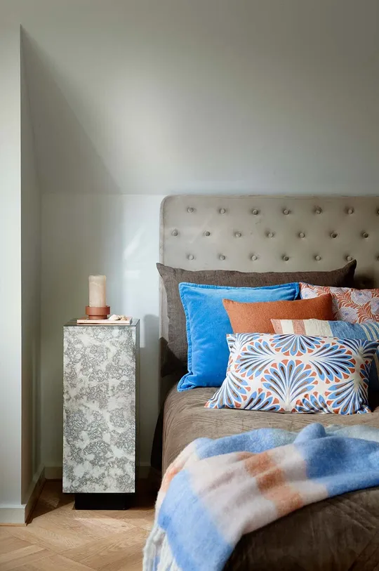 niebieski Cozy Living poszewka dekoracyjna na poduszkę Velvet Soft