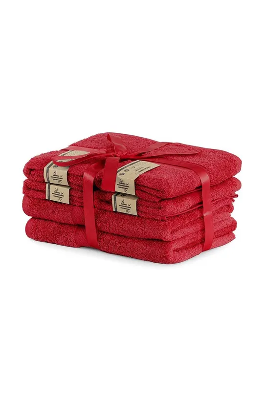 Home & lifestyle σετ πετσετών Bamby 6-pack κόκκινο
