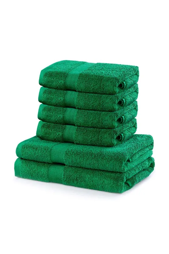 zielony zestaw ręczników DecoKing 6-pack Unisex