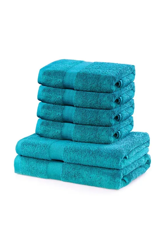 turkusowy zestaw ręczników DecoKing 6-pack Unisex