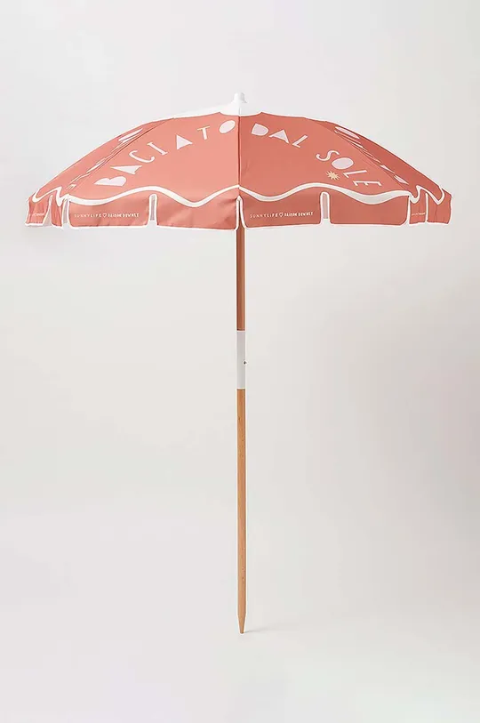 różowy SunnyLife parasol plażowy Beach Umbrella Baciato Dal Sole Unisex