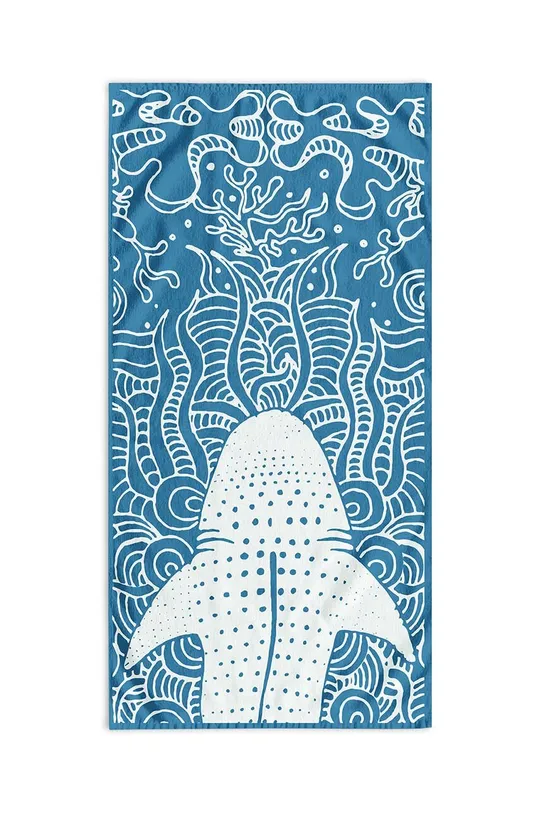 Brisača za plažo home & lifestyle 90 x 180 cm modra