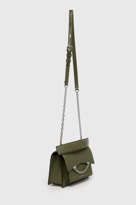 Кожаная сумочка Karl Lagerfeld зелёный