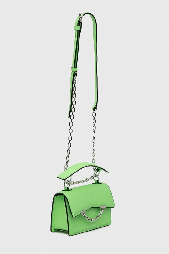 Кожаная сумочка Karl Lagerfeld зелёный