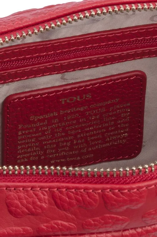 Usnjena torbica Tous rdeča