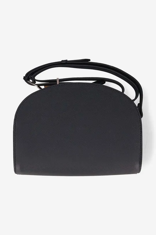 A.P.C. poșetă de piele Sac Demi-lune negru