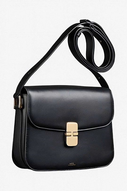 black A.P.C. leather handbag Sac Grace Small