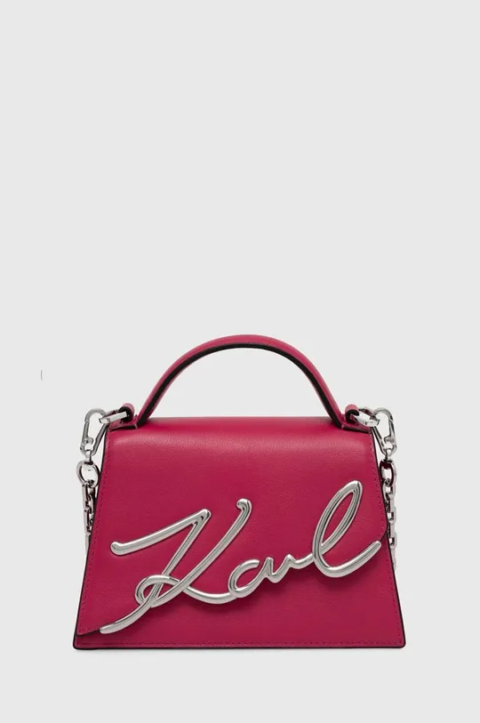ροζ Δερμάτινη τσάντα Karl Lagerfeld Γυναικεία