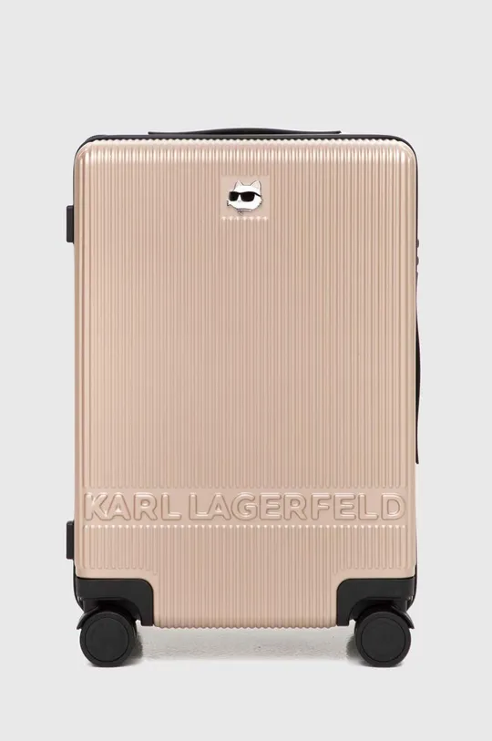 Karl Lagerfeld walizka Planet friendly beżowy 240W3073